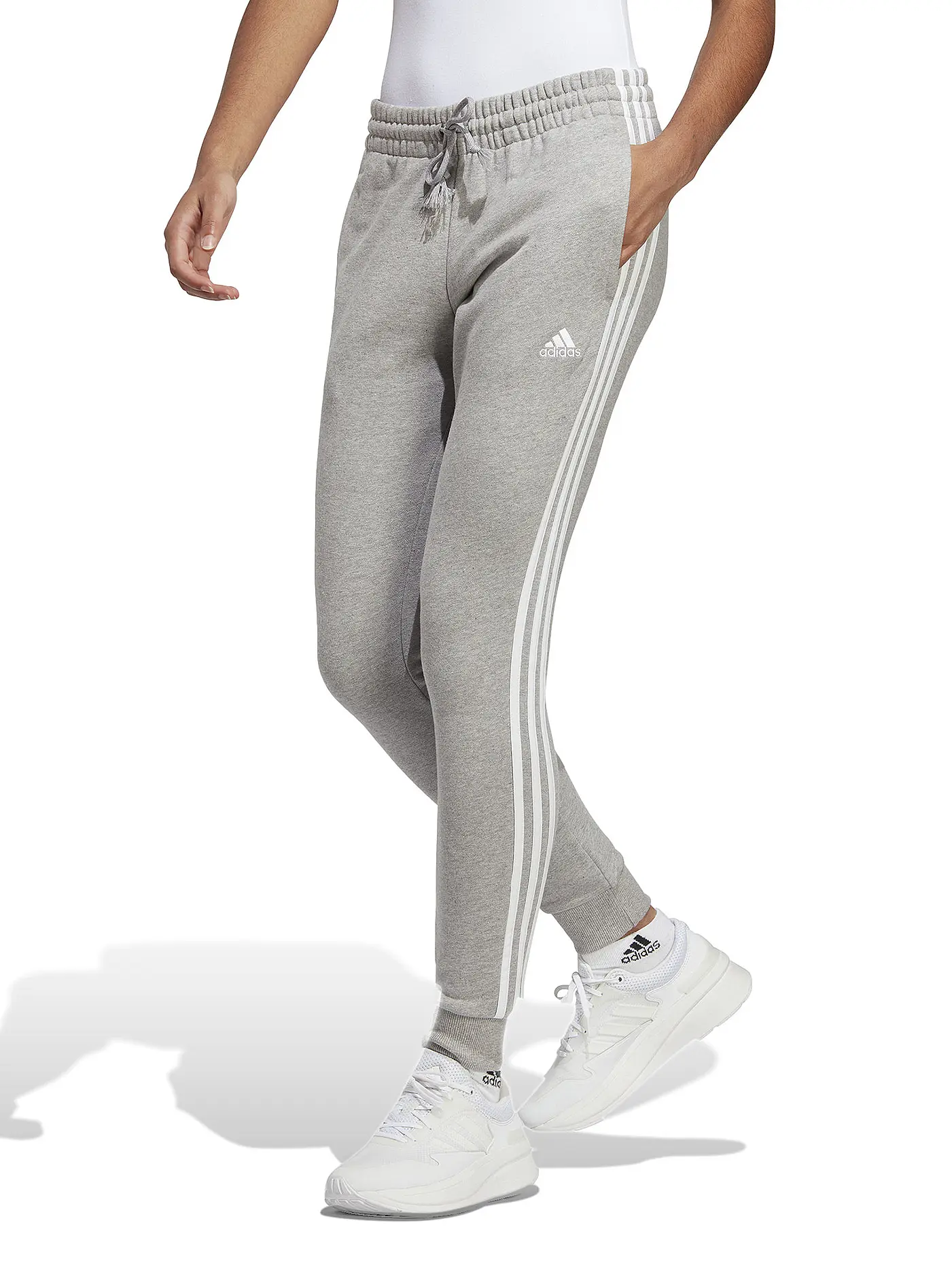 ADIDAS | Damen Jogginghose Essentials 3-Stripes French Terry Cuffed | 